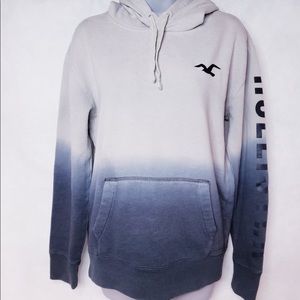 HOLLISTER Gray Ombre' Hooded Sweatshirt Sz. Small